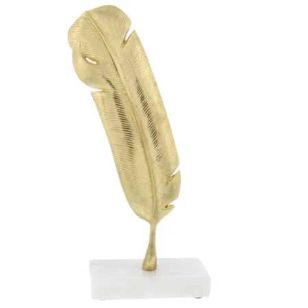 CosmoLiving by Cosmopolitan Aluminum Metal Bird Decorative Sculpture Feather Home Decor Statue, Accent Figurine 6″ x 2″ x 12″, Gold